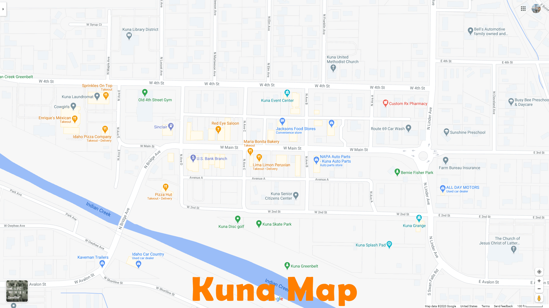 Kuna idaho Map